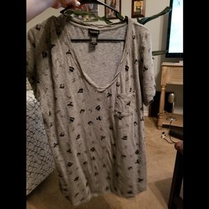 Panda print tshirt with pocket